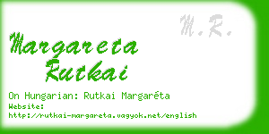 margareta rutkai business card